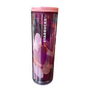 2020 Starbucks Valentines Overlay Hearts Travel Tumbler